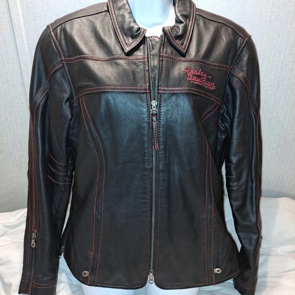 Harley Davidson Women's Leather Jacket - Picture 1 of 8
